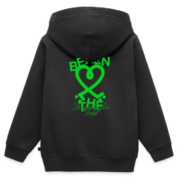 Tempelhofer Feld skater - Kinder Premium Organic Zip Hoodie - Schwarz - Hinten - AI Model Kid Male (0cm)