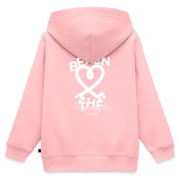Tempelhofer Feld Skate - Kinder Premium Organic Zip Hoodie - Rosa - Hinten - AI Model Kid Female (0cm)