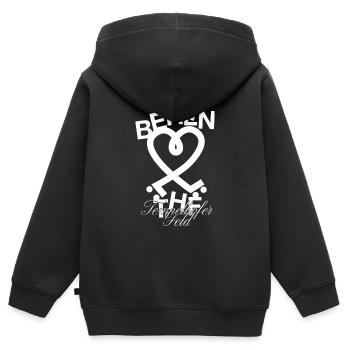 Tempelhofer Feld Skate - Kinder Premium Organic Zip Hoodie - Schwarz - Hinten - AI Model Kid Male (0cm)