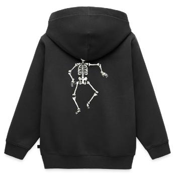 skeleton - Kids Premium Organic Zip-up Hoodie - black - Back - AI Model Kid Male (0cm)