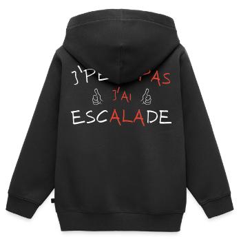 I can't I have Escalade - Kids Premium Organic Zip-up Hoodie - black - Back - AI Model Kid Male (0cm)
