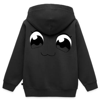 eyes - Kids Premium Organic Zip-up Hoodie - black - Back - AI Model Kid Male (0cm)