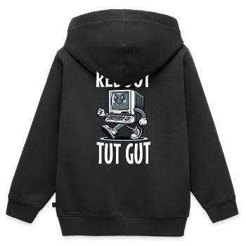 Reboot Tut Gut Administrator - Kinder Premium Organic Zip Hoodie - Schwarz - Hinten - AI Model Kid Male (0cm)