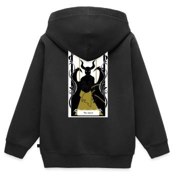 Devil - Kids Premium Organic Zip-up Hoodie - black - Back - AI Model Kid Male (0cm)