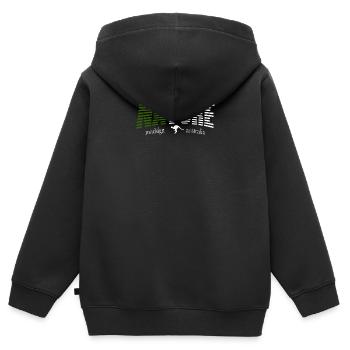 NATURE roadsign australia - Kinder Premium Organic Zip Hoodie - Schwarz - Hinten - AI Model Kid Male (0cm)