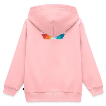 Norman Reef - Kinder Premium Organic Zip Hoodie - Rosa - Hinten - AI Model Kid Female (0cm)