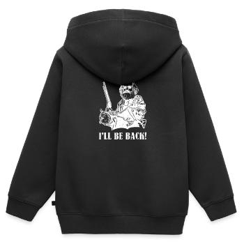 Je suis un cadeau de Karl Marx Marx Marxisme Chemnitz - Sweat Premium à capuche zippé enfant bio - noir - Dos - AI Model Kid Male (0cm)