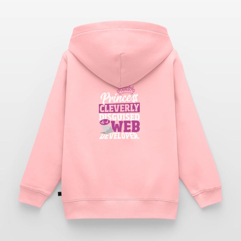 Developer Computer Geek HTML Programmer Daughter Kinder Premium Organic Zip Hoodie