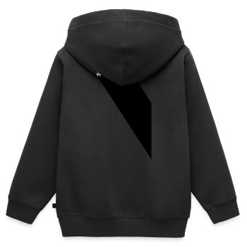 #CHEF - Long Shadow - Kinder Premium Organic Zip Hoodie - Schwarz - Hinten - AI Model Kid Male (0cm)