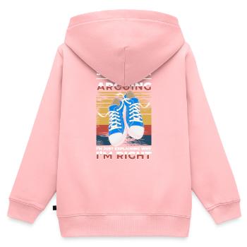 Schuhmacher Beruf Humor Schusterin - Kinder Premium Organic Zip Hoodie - Rosa - Hinten - AI Model Kid Female (0cm)