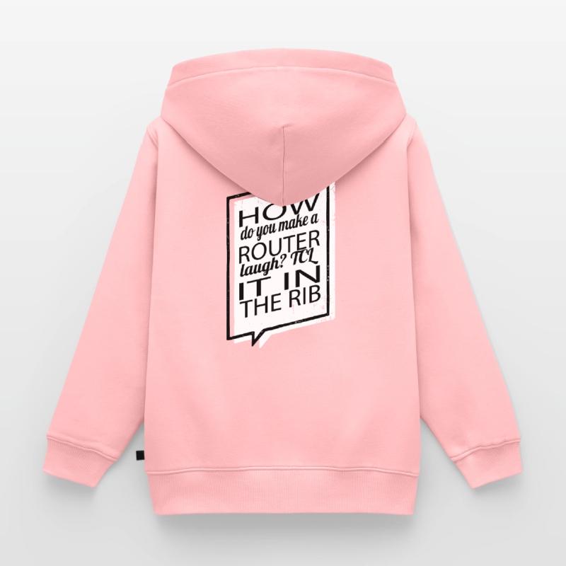 quote fun computer humour fullstack developer Kids Premium Organic Zip-up Hoodie