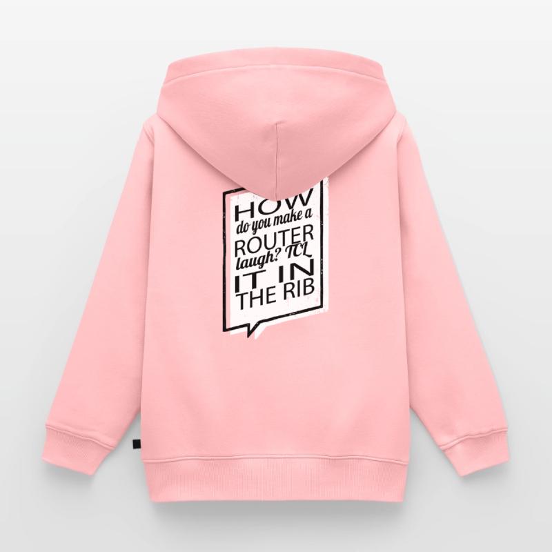 quote fun computer humour fullstack developer Kids Premium Organic Zip-up Hoodie