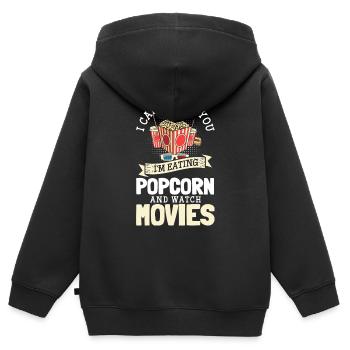 Film Film-Zitate Staff - Kinder Premium Organic Zip Hoodie - Schwarz - Hinten - AI Model Kid Male (0cm)