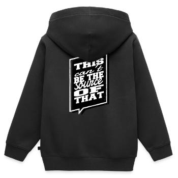 programming, computer scientist, humor, informatics - Kids Premium Organic Zip-up Hoodie - black - Back - AI Model Kid Male (0cm)