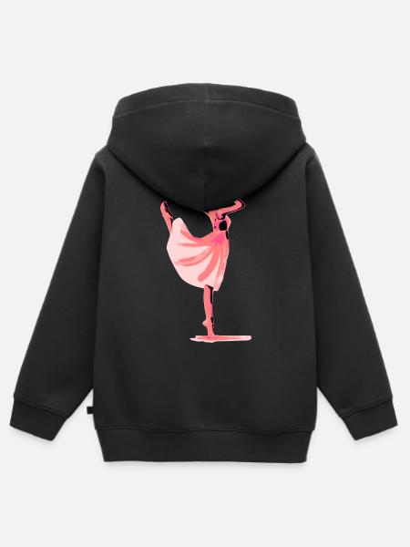Tanzen - Kinder Premium Organic Zip Hoodie - Schwarz