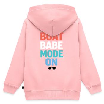 Seehaare Kümmern Sich Nicht Um - Kinder Premium Organic Zip Hoodie - Rosa - Hinten - AI Model Kid Female (0cm)