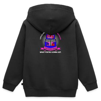 Trading Card Playing Card Card Game Gift - Kids Premium Organic Zip-up Hoodie - black - Back - AI Model Kid Male (0cm)