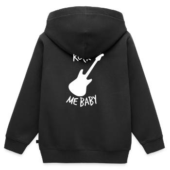 ROCK ME BABY - Sweat Premium à capuche zippé enfant bio - noir - Dos - AI Model Kid Male (0cm)