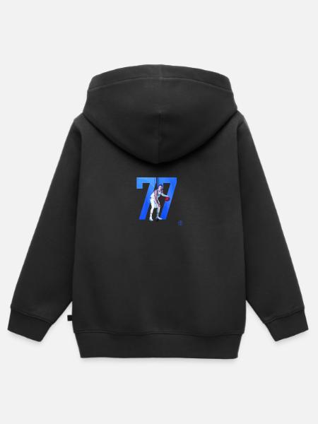 Luka Doncic Zip Geschenk Tee - Kinder Premium Organic Zip Hoodie - Schwarz