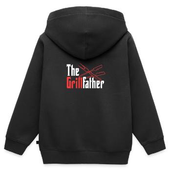 BBQ Grilling I Barbecue Chef I Grill Daddy I The - Kids Premium Organic Zip-up Hoodie - black - Back - AI Model Kid Male (0cm)