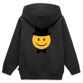 Bräutigam - Kinder Premium Organic Zip Hoodie - Schwarz - Hinten - AI Model Kid Male (0cm)