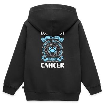Sternzeichen Tierkreiszeichen Mond - Kinder Premium Organic Zip Hoodie - Schwarz - Hinten - AI Model Kid Male (0cm)