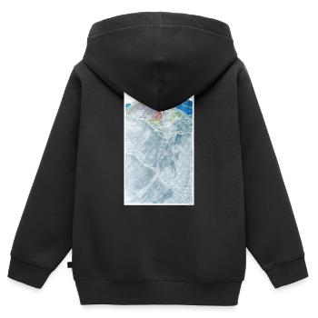 Nixen - Kinder Premium Organic Zip Hoodie - Schwarz - Hinten - AI Model Kid Male (0cm)