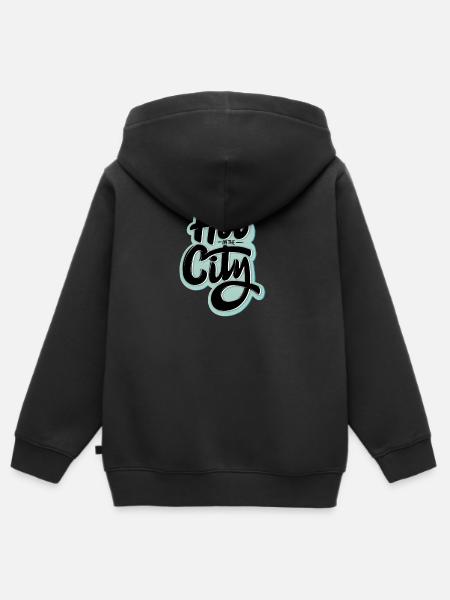 Sommerhitze - Kinder Premium Organic Zip Hoodie - Schwarz