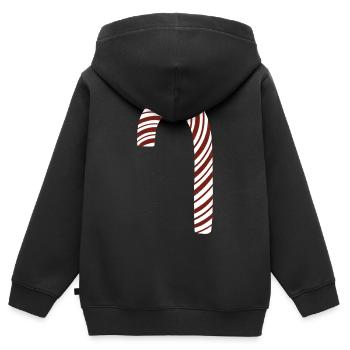 Zuckerstange - Kinder Premium Organic Zip Hoodie - Schwarz - Hinten - AI Model Kid Male (0cm)