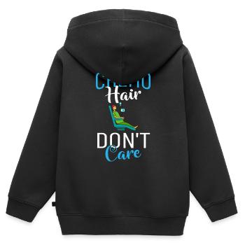 Chemotherapie Chemo Krebs Therapie - Kinder Premium Organic Zip Hoodie - Schwarz - Hinten - AI Model Kid Male (0cm)