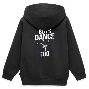 Breakdance Musik Breaking BBoy Bgirl - Kinder Premium Organic Zip Hoodie - Schwarz - Hinten - AI Model Kid Male (0cm)