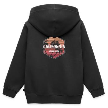Venice Beach Urlaubs-Souvenir - Kinder Premium Organic Zip Hoodie - Schwarz - Hinten - AI Model Kid Male (0cm)