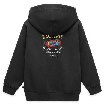 Bakterien / Mikroskop Mikrobiologie Labor Klinik - Kinder Premium Organic Zip Hoodie - Schwarz - Hinten - AI Model Kid Male (0cm)