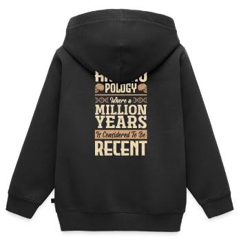Anthropologie Anthropologue un million d’années - Sweat Premium à capuche zippé enfant bio - noir - Dos - AI Model Kid Male (0cm)