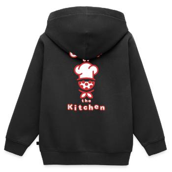 Cuisine de pickleball - Sweat Premium à capuche zippé enfant bio - noir - Dos - AI Model Kid Male (0cm)