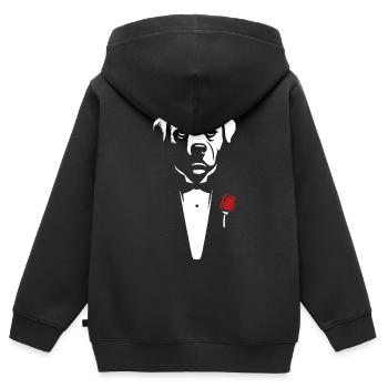 Une offre que vous ne pouvez pas refuser - Sweat Premium à capuche zippé enfant bio - noir - Dos - AI Model Kid Male (0cm)