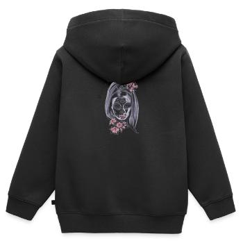 Día de los Muertos - Vintage Look - Used Look - Kinder Premium Organic Zip Hoodie - Schwarz - Hinten - AI Model Kid Male (0cm)