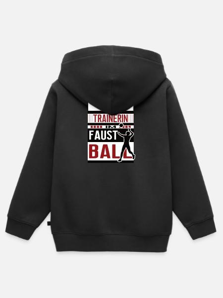 Faustball Trainerin Beste Faustballtrainerin Team - Kinder Premium Organic Zip Hoodie - 
