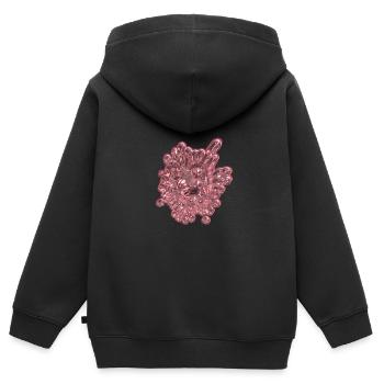 Nachhaltigkeit Atomkraft Erdgas Windkraft Windrad - Kinder Premium Organic Zip Hoodie - Schwarz - Hinten - AI Model Kid Male (0cm)
