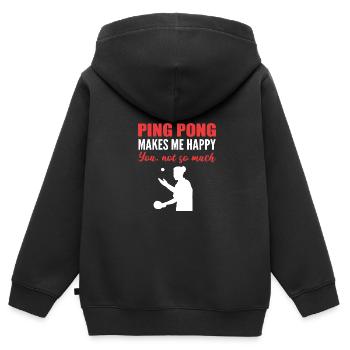 Pas tellement Joker ou Comedian Gift - Sweat Premium à capuche zippé enfant bio - noir - Dos - AI Model Kid Male (0cm)