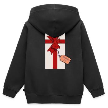 Saved by Grace - Kids Premium Organic Zip-up Hoodie - black - Back - AI Model Kid Male (0cm)