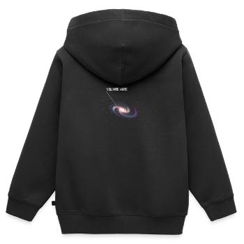 Die Milchstraße - Kinder Premium Organic Zip Hoodie - Schwarz - Hinten - AI Model Kid Male (0cm)