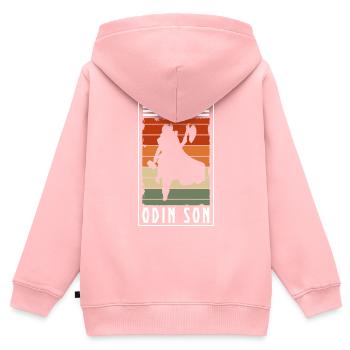 Odin Nordic - Kids Premium Organic Zip-up Hoodie - rose - Back - AI Model Kid Female (0cm)