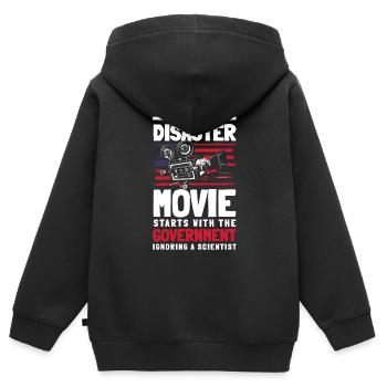 Film Film-Zitate Regie Kinobesucher - Kinder Premium Organic Zip Hoodie - Schwarz - Hinten - AI Model Kid Male (0cm)