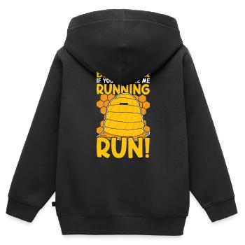 Beekeeper Honeybee Apiarist Beekeeping Bee Keeper - Kids Premium Organic Zip-up Hoodie - black - Back - AI Model Kid Male (0cm)