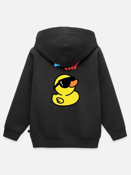 Be Cool - Kinder Premium Organic Zip Hoodie - Schwarz