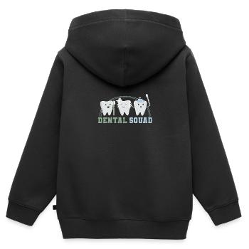 Orthodontist Hygienist Dental - Kinder Premium Organic Zip Hoodie - Schwarz - Hinten - AI Model Kid Male (0cm)