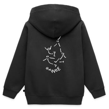 Danse Danse Danse - Sweat Premium à capuche zippé enfant bio - noir - Dos - AI Model Kid Male (0cm)