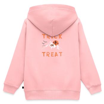 Süßes oder Saures Halloween Hexe - Kinder Premium Organic Zip Hoodie - Rosa - Hinten - AI Model Kid Female (0cm)