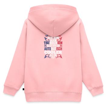 Tschechen Tschechisch Tschechien - Kinder Premium Organic Zip Hoodie - Rosa - Hinten - AI Model Kid Female (0cm)